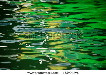 abstract composition with water reflexions