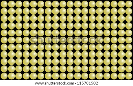 Background of golden balls