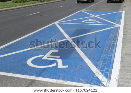 Disability road sign 