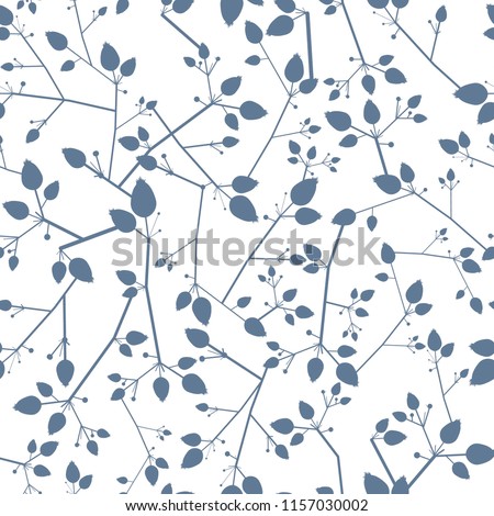 Seamless pattern with a motif of branches