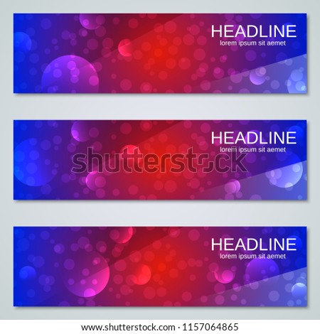 Abstract colorful banners vector design templates collection