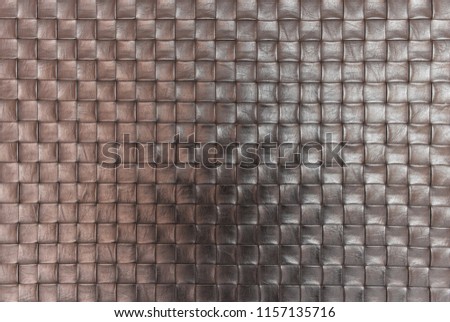Pattern from weaving or braided of the leather textured and background