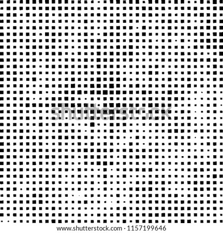 Pattern of randomly placed black squares on white background