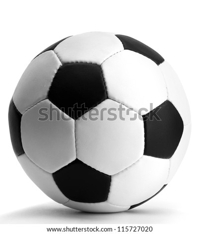 football ball, isolated on white Royalty-Free Stock Photo #115727020