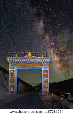 "Gateway to the Galaxy..."
-at Welcome Gate of Ki Monastery, Spiti, Himachal Pradesh, India