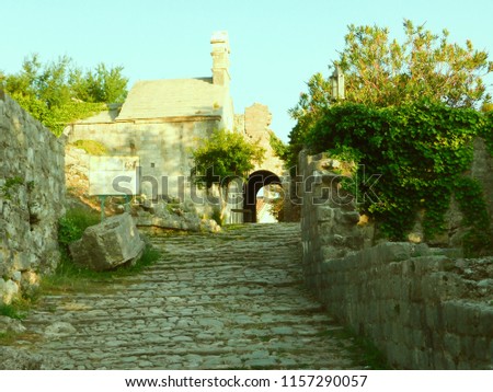 ruins of the historical city, Stari Bar, Montenegro, Balkans