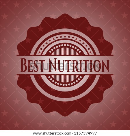 Best Nutrition red emblem. Vintage.
