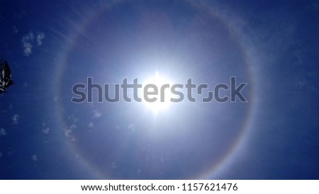 Wonderful sun and glitering more and rainbow is also very good capture to pic
