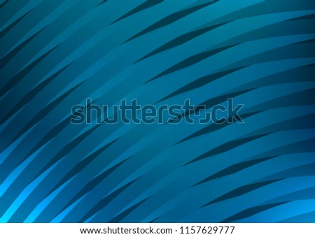 Dark BLUE vector background with straight lines. Glitter abstract illustration with colored sticks. The template can be used as a background.