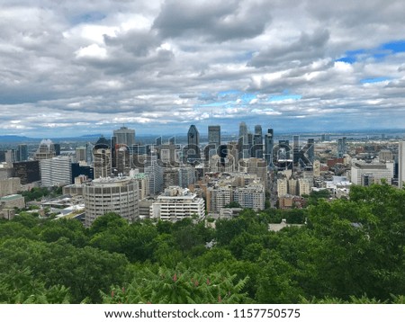 View of downtown Montreal