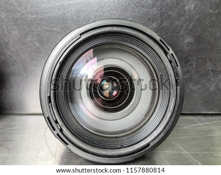 Camera Lens Front View Glass Photography Equipment