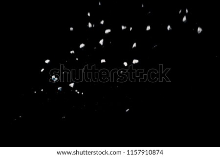motion dust effect/ particle isolated on black background.