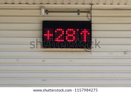 electronic outdoor thermometer