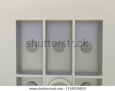 Housing and HEPA filter Installation and in Cleanoom Royalty-Free Stock Photo #1158028810