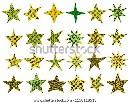 doodle stars set