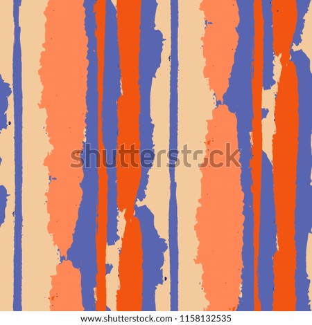Grunge Background with Stripes. Painted Lines. Texture with Vertical Brush Strokes. Scribbled Grunge Rapport for Sportswear, Fabric, Wallpaper. Retro Vector Background