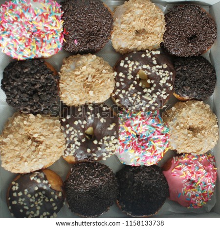 A variety of doughnuts