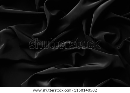 Black fabric abstract background
