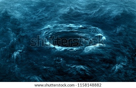 OCEAN SWRIL BACKGROUND Bermuda Triangle Royalty-Free Stock Photo #1158148882