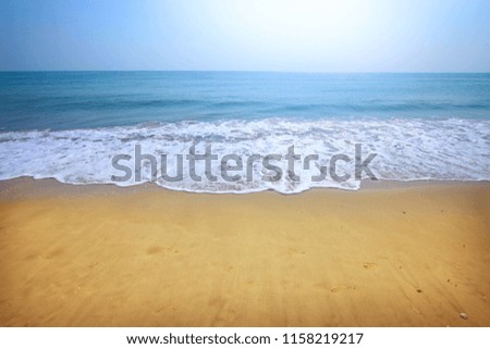 Ocean sand beach in morning time