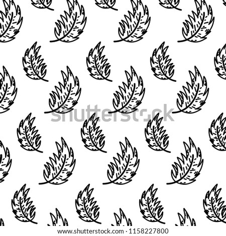 line exotic leaf nature style background
