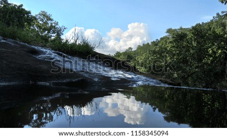 this picture reflection of sky in water and reflection of life and nature. 