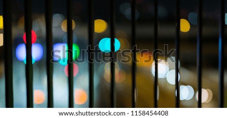 City highway ights bokeh background