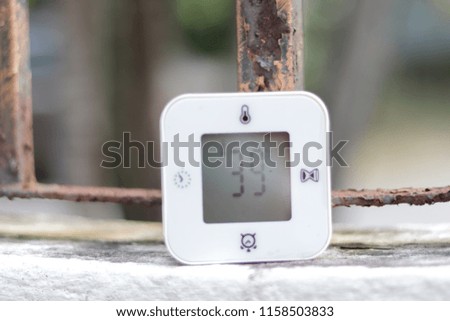Modern technology create a digital temperature detector to measure the surrounding temperature in degree Celsius.