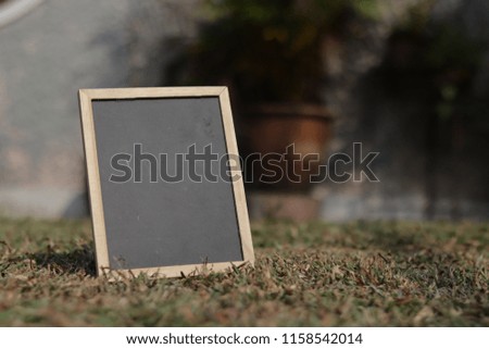 Education use chalk board to write notes.