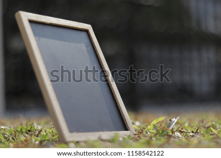Education use chalk board to write notes.