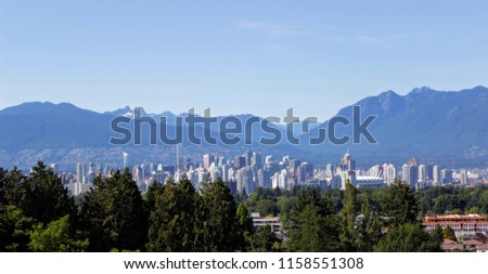 Overlooking Vancouver, British Columbia.