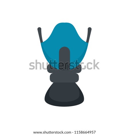 Face protect icon. Flat illustration of face protect icon for web isolated on white