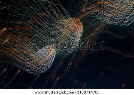 Abstract light holiday color firework trails. Firework. Abstract background. Copy space