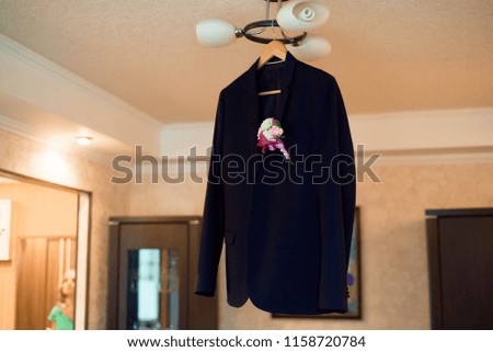 elegant businessman dressed costume before meeting with partners