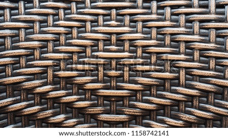 Weave pattern from rattan for outdoor furniture design.