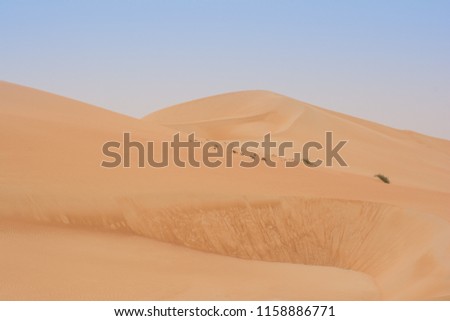 Red sand desert dune