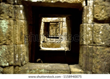 A View Through Walls , Old Stone Textur 