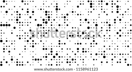 Abstract Monochrome Halftone Background.
