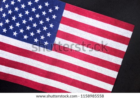 United States flag close up