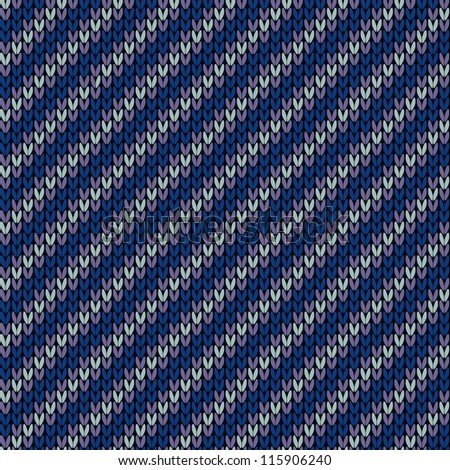 Striped knitted pattern. Seamless background.