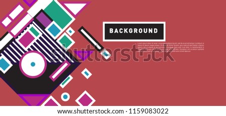 Vector abstract colorful rectangle background for banner