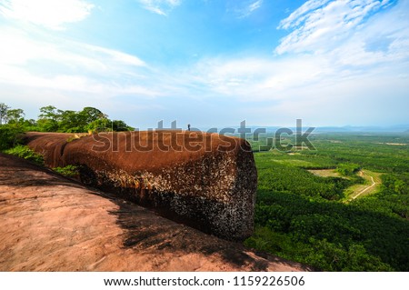 Tree rock whale mountain Bungkan,Thailand Royalty-Free Stock Photo #1159226506