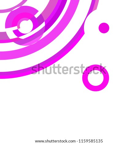 Abstract colored circles, lines, on white background, vector, business