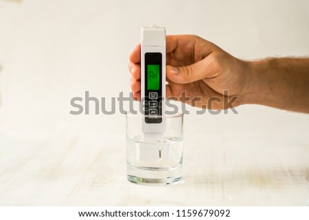 Tap drinking water quality control showing a high level of TDS Total dissolved solids