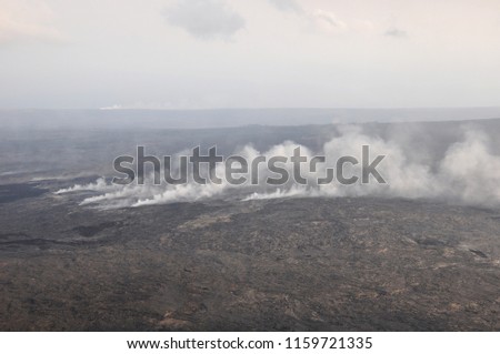Kilauea volcanic steam