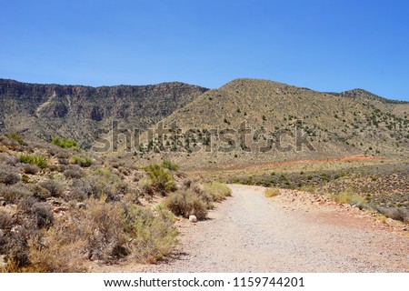 Arizona desert mountain and canyon
