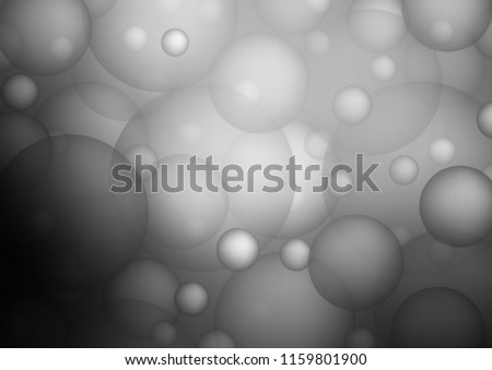 Light Silver, Gray vector template with circles. Modern abstract illustration with colorful water drops. The pattern can be used for ads, leaflets of liquid.