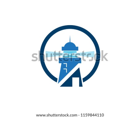 Lighthouse logo vector template