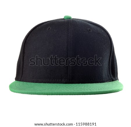 Black and green baseball cap