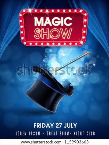 magic show banner Royalty-Free Stock Photo #1159903663